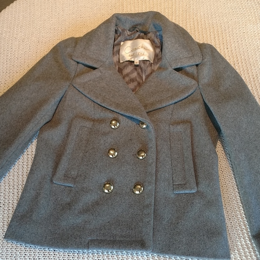 Coach Chic Wool Pea Coat